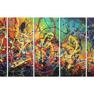 Sonderaktion Abstrakte Originalkunst : Farbkosmos III, G. Hung, Unikat