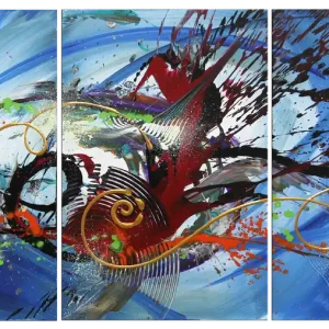 Abstrakte Originalkunst : "Splash IV", G. Hung, Unikat Top-Seller