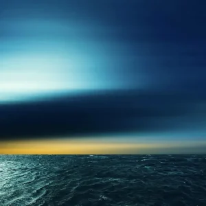 H. Mühlbauer-Gardemin: "Horizont in Blaugrün und Gelb", Zeitgenössische Digitalkunst, Edition Online Kaufen