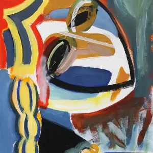 Zeitgenössische Acrylmalerei: "Porträt aus der Erinnerung", M. Cieśla, Original (Unikat) Schneller Versand
