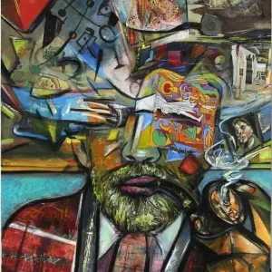 Unikat, modernes Gemälde, K. Namazi: "The World in my Head V", Original Heißes Angebot