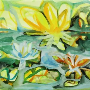 Sale Ölgemälde: "Waterlily Walz", Original/Unikat, J. Riemer