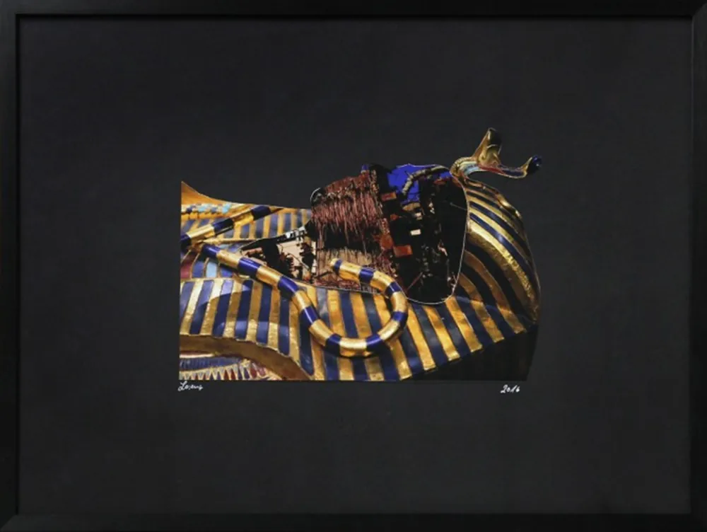 Surrealistische Collage, F. Lorenz: "o.T. aus Zyklus Ägypten (10)" Bestpreis