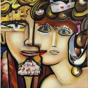 Neue Kollektion Moderne Kunst: "Überraschungsgäste II", K. Namazi, Original/Unikat