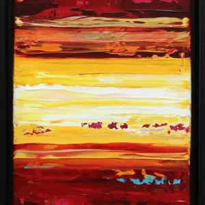 Versand Am Gleichen Tag Moderne Originalkunst: "Papagayo Sunset II", J. Fernandez, Unikat