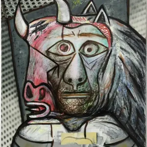 Sonderangebot Moderne Kunst: "Alter Minotaurus", K. Namazi, Original/Unikat