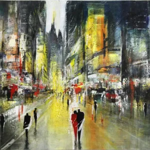 Meistverkauft Acrylgemälde: "Urban Shadows I", K. Namazi, Original/Unikat