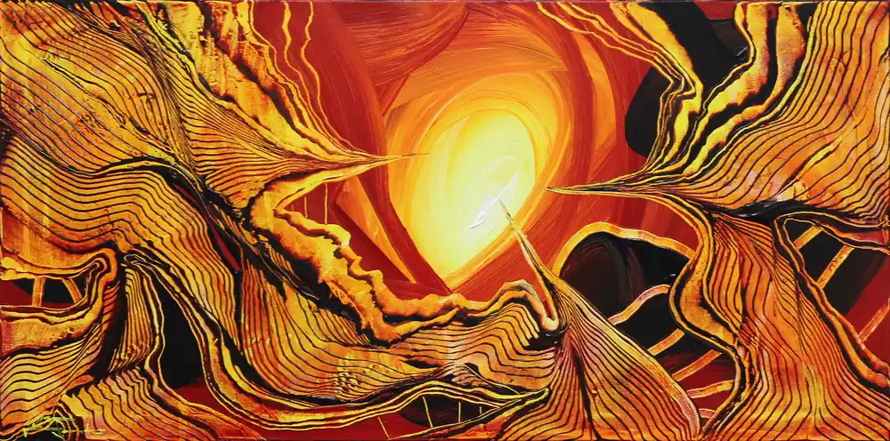 Neu Im Sortiment Unikat: "Hunters of Light III", Originalgemälde, J. Fernandez, Acrylbilder