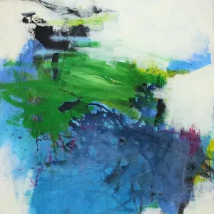 Preisreduziert R. Schleeh: "Hand in Hand", Originalgemälde (Unikat), zeitgenössische Kunst (A)