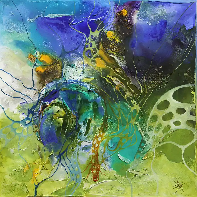Zertifiziert B. Ossowski: "Sea of Love", Originalgemälde (Unikat)