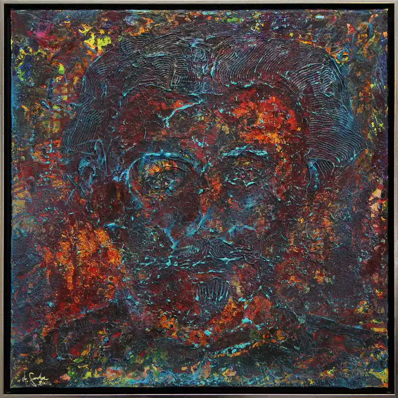 Direkt Vom Hersteller A. Garbe: "Karl", originales Acrylgemälde (Unikat)