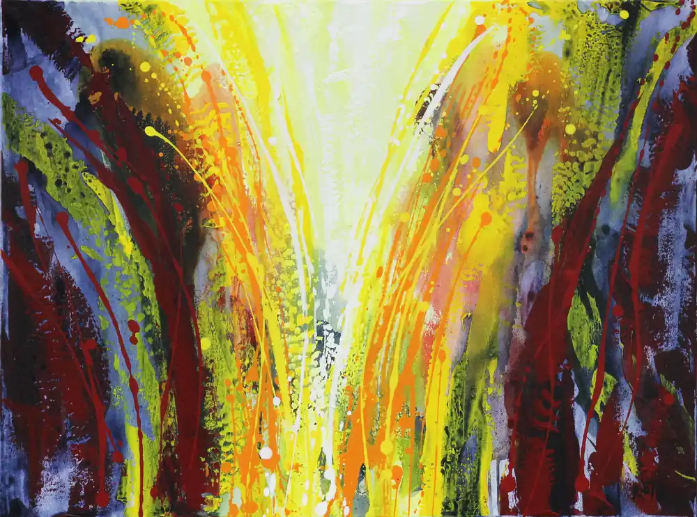L.Roth: "Lichtblick III". Originalgemälde (Unikat) Schneller Versand
