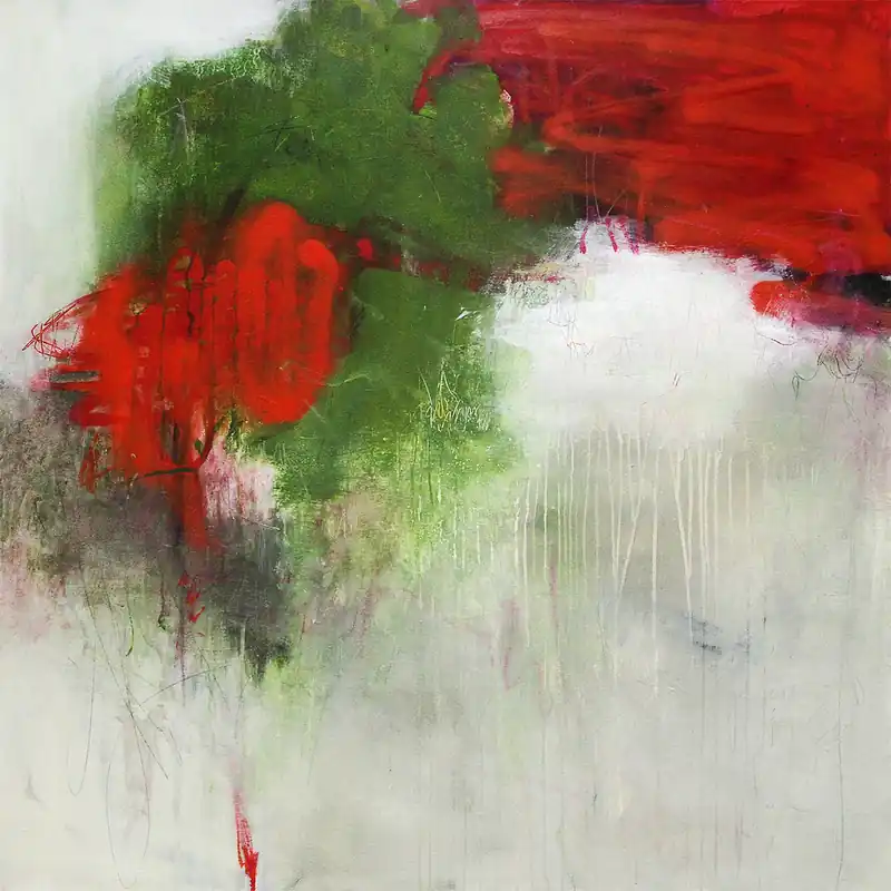 R. Schleeh: "Verbindungen", Originalgemälde (Unikat), zeitgenössische Kunst (A) Expressversand