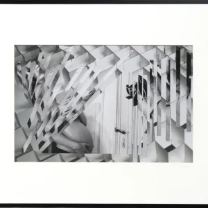 F. Lorenz: "Teilung", surrealistische Collage, Original/Unikat Abverkauf
