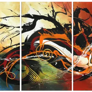 Aktuell Abstrakte Originalkunst : "Splash II", G. Hung, Unikat