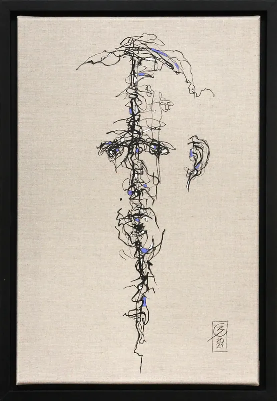 C. Blechschmidt: "Sven", Original/Unikat, zeitgenössisches Ölgemälde Schnäppchen