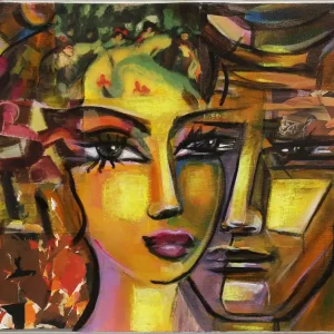 Moderne Kunst: "Sinnliche Vertrautheit III", K. Namazi, Original/Unikat Knallerangebot