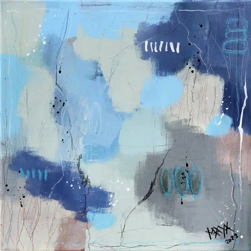 Geprüft Maya: "Novemberlied II", Originale Acrylbilder (Unikat)