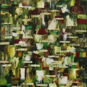Originalgemälde: "Living in the City", G. Hung, Unikat Mega-Angebot