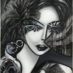 Moderne Kunst: "Monochrome Sinnlichkeit II", K. Namazi, Original/Unikat Must-Have