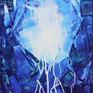 Bestpreis Unikat: "Winterfaszination I", Originalgemälde, J. Fernandez, Acrylbilder