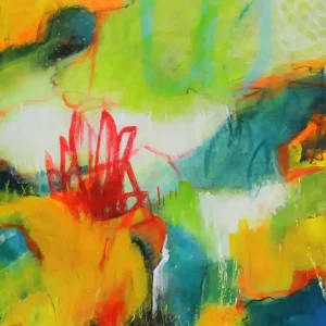 M.Rick: "The fight of Colours". abstraktes Originalgemälde (Unikat) Sale