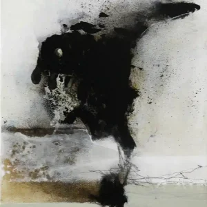 R. Schleeh: Ich gehe meinen Weg III, Originalgemälde (Unikat), zeitgenössische Kunst Beliebt