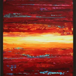 Moderne Originalkunst: "Abendklang X", J. Fernandez, Unikat Top-Seller