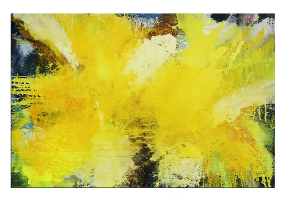 Angebot Acrylmalerei abstrakt, M.Rick: "Sonnensturm", Originalgemälde (Unikat) (A)