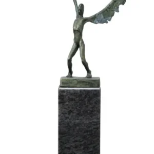 Zertifiziert C. Blechschmidt: "Ikarus", zeitgenössische Bronze, Original/Unikat
