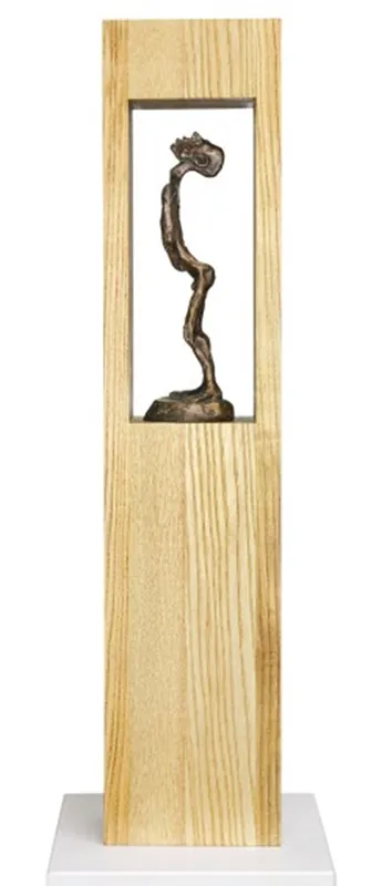 Abverkauf C. Blechschmidt: "Dünner Mann", zeitgenössische Bronze, Original/Unikat