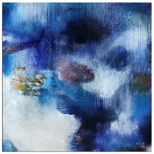 Aktuell Acrylbilder abstrakt. M.Rick: "She got the Blues" (A)