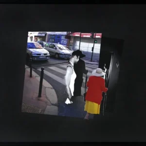 Surrealistische Collage, F. Lorenz: "Spaziergang" Ausverkauf