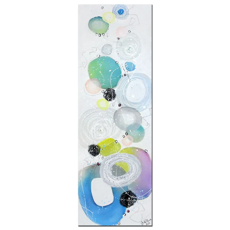 M.Kühne: "Dancing bubbles", modernes Originalgemälde (Unikat) Ausverkauf