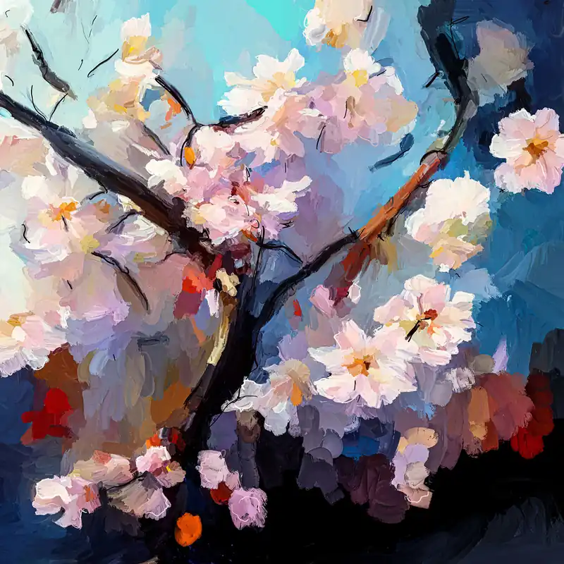 Preis Gesenkt Moderne Pop Art: Kirschblüte, H. Mühlbauer-Gardemin, Original/serielles Unikat