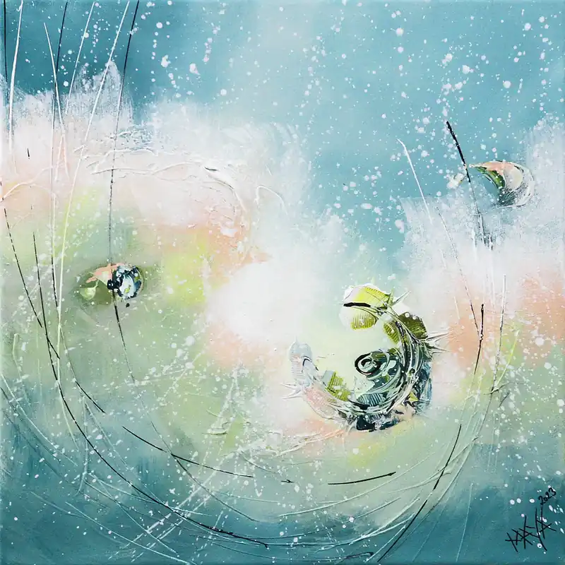 Maya: Glückswirbel 1, Originale Acrylbilder (Unikat) Nur Heute