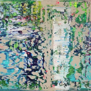 Knallerangebot K. Sokoll: "Water Lilies", Originalgemälde (Unikat)