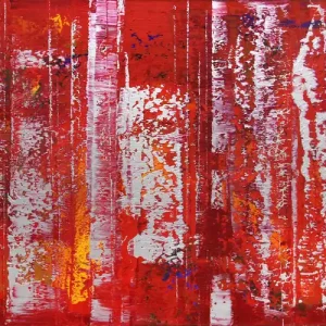 K. Sokoll: "Unruly Red", Originalgemälde (Unikat) Preis Gesenkt