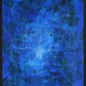 A.Garbe: The World between I, gerahmtes Originalgemälde (Unikat) Preis Gesenkt