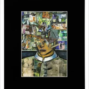 Fineartprint, signiert: Gedankenprozesse I, K. Namazi, limitierte Edition auf Papier, Nr. 1/150 Sale