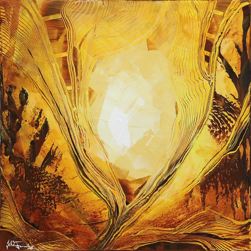 Super-Preis Unikat: Old Structures, new Light I, Originalgemälde, J. Fernandez, Acrylbilder