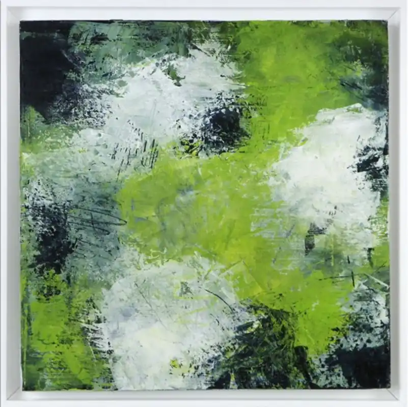 Neuheit Abstrakte Acrylmalerei. M.Rick: "abstract green" (A)