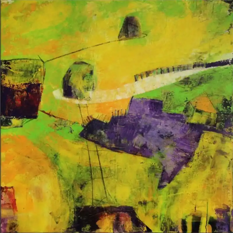 Acrylmalerei abstrakt. M.Rick: "Traumsequenz II" (A) Schnäppchen