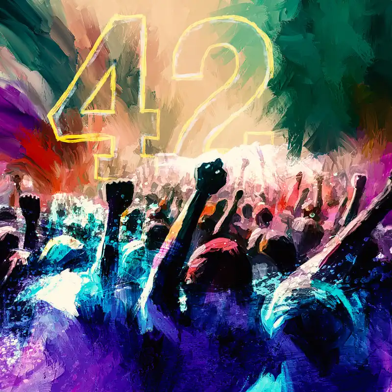Garantierte Lieferung Moderne Pop Art: 42 die Antwort auf alles, H. Mühlbauer-Gardemin, Original/serielles Unikat