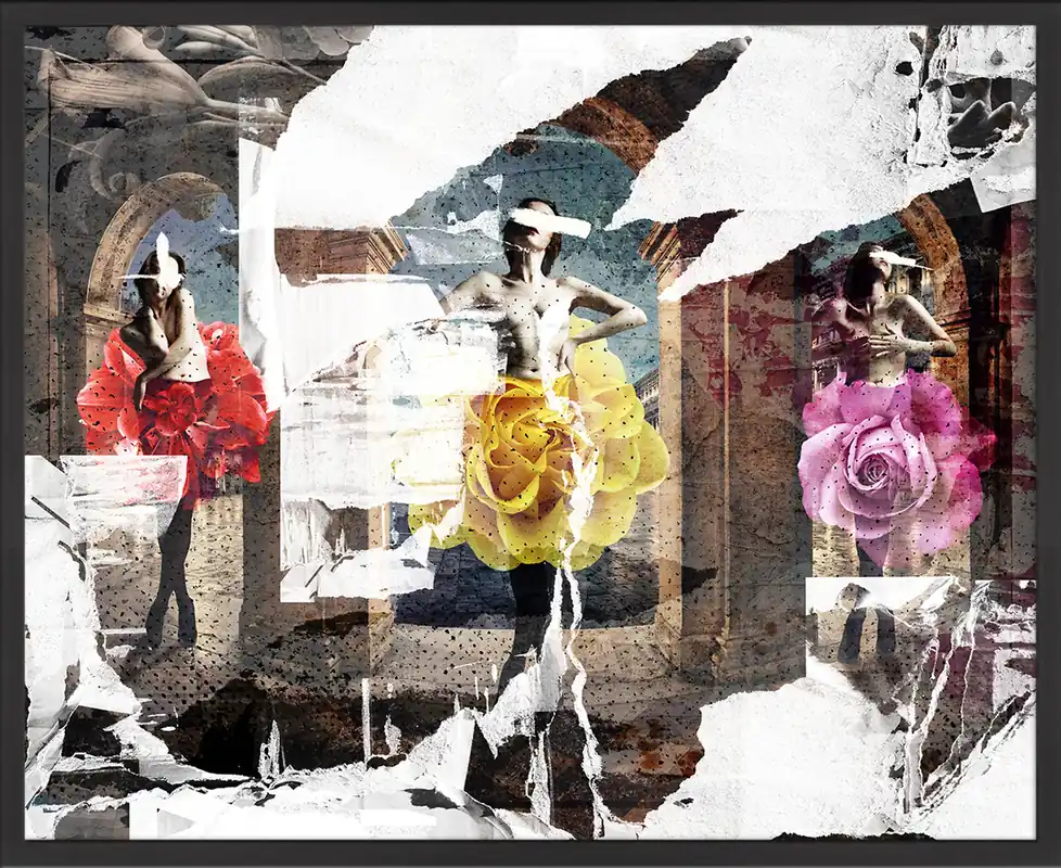 D. Landô: Sisters of Fate, Unikat-Edition, digitale Kunst auf Aludibond Jetzt Kaufen