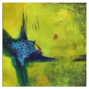 Abstrakte Acrylmalerei. M.Rick: "Frühlingsblüten II" (A) Mega-Angebot