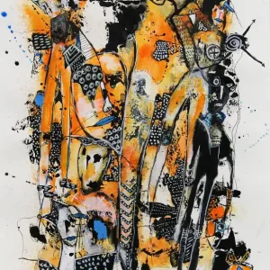 Expressversand I. Schmidt: "Sunrise somewhere", zeitgenössische Grafik/Malerei, Original/Unikat