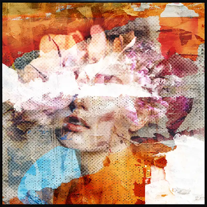 Angebot D. Landô: Crush, Unikat-Edition, digitale Kunst auf Aludibond
