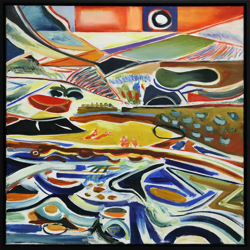 M. Cieśla: Abstrakt - Inspiriert von Italien 14, Original/Unikat, Expressionistisches Ölgemälde Letzte Chance