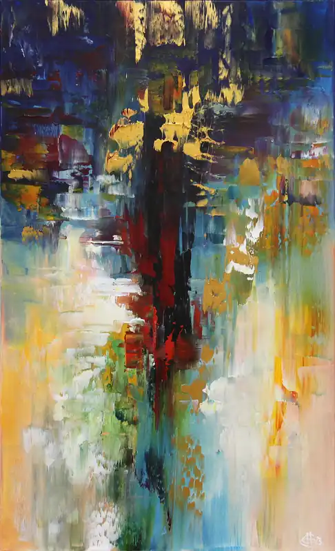 Letzte Chance Originalgemälde: Tropical Fall IV, G. Hung, Unikat